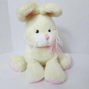 9" Ganz "Silky" Light Cream-Colored Soft Bunny Rabbit Plush HE9525 Easter
